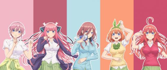 中野一花,中野三玖,中野二乃,中野五月,中野四叶,二次元,五等份的花嫁,动漫,可爱,女孩
