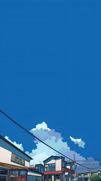卡通,风景,房屋