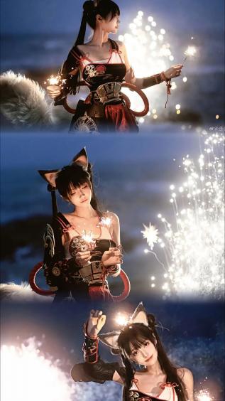 二次元,coser,cosplay,走路摇