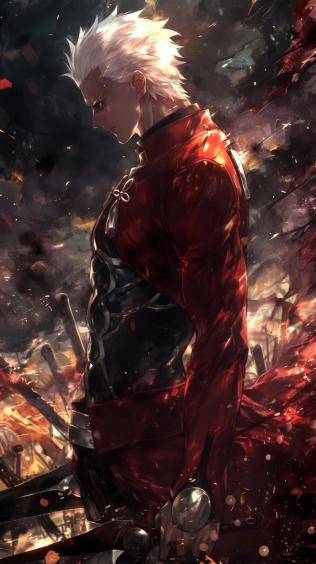 Archer,红A,动漫,Fate/stay night