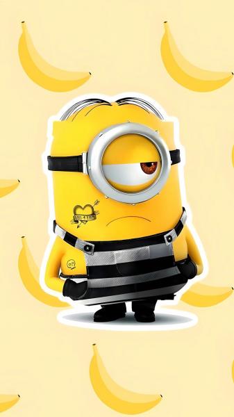 可爱,小黄人,动漫