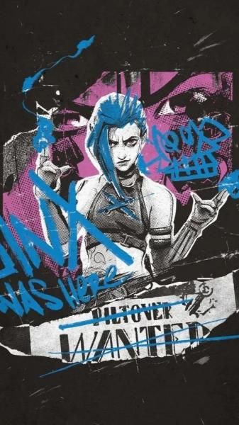 金克丝,英雄联盟,文字,蓝色双马尾辫,游戏