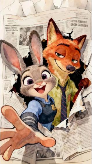 尼克,朱迪,疯狂动物城