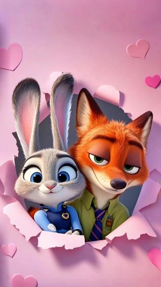 疯狂动物城,尼克,朱迪