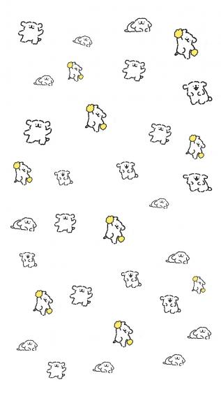 线条小狗,可爱,卡通