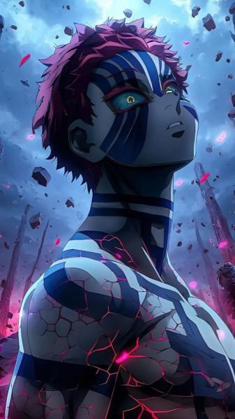 猗窝座,鬼灭之刃,动漫