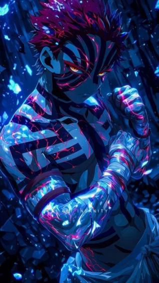 猗窝座,鬼灭之刃,动漫