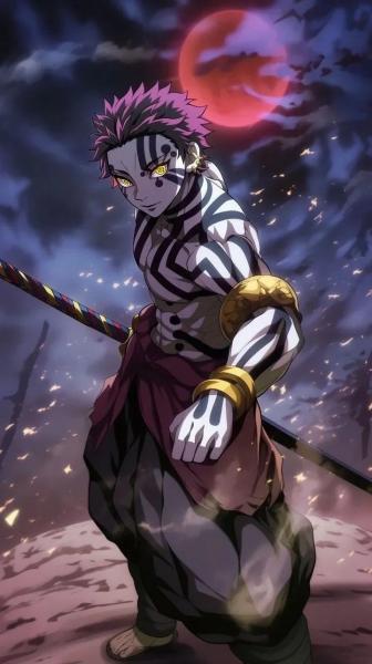 猗窝座,鬼灭之刃,动漫