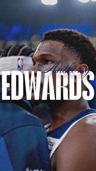 安东尼爱德华兹,NBA,篮球,文字