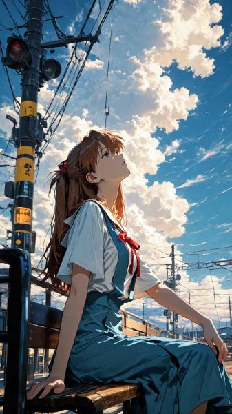 明日香,eva,动漫